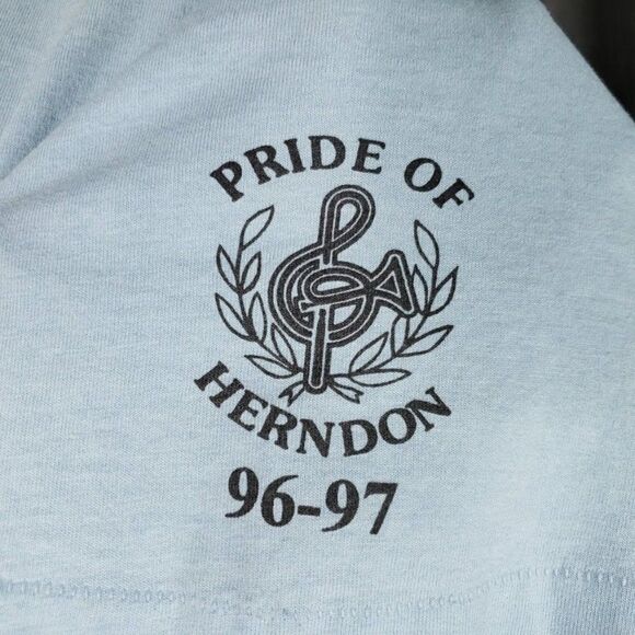 12 Seconds To The Moon T Shirt Vintage 90s 1996 Herndon High School Marching Ban - Picture 3 of 7